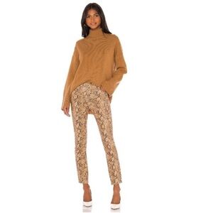 Frame Le High Skinny Crop Coated Python Jeans, size 25
